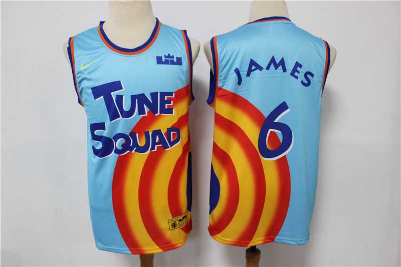Tune Squad 6 James Blue Nike Stitched Movie Basketball Jersey,We sell and wholesale Tune Squad 6 James Blue Nike Stitched Movie Basketball Jersey on line form chian!